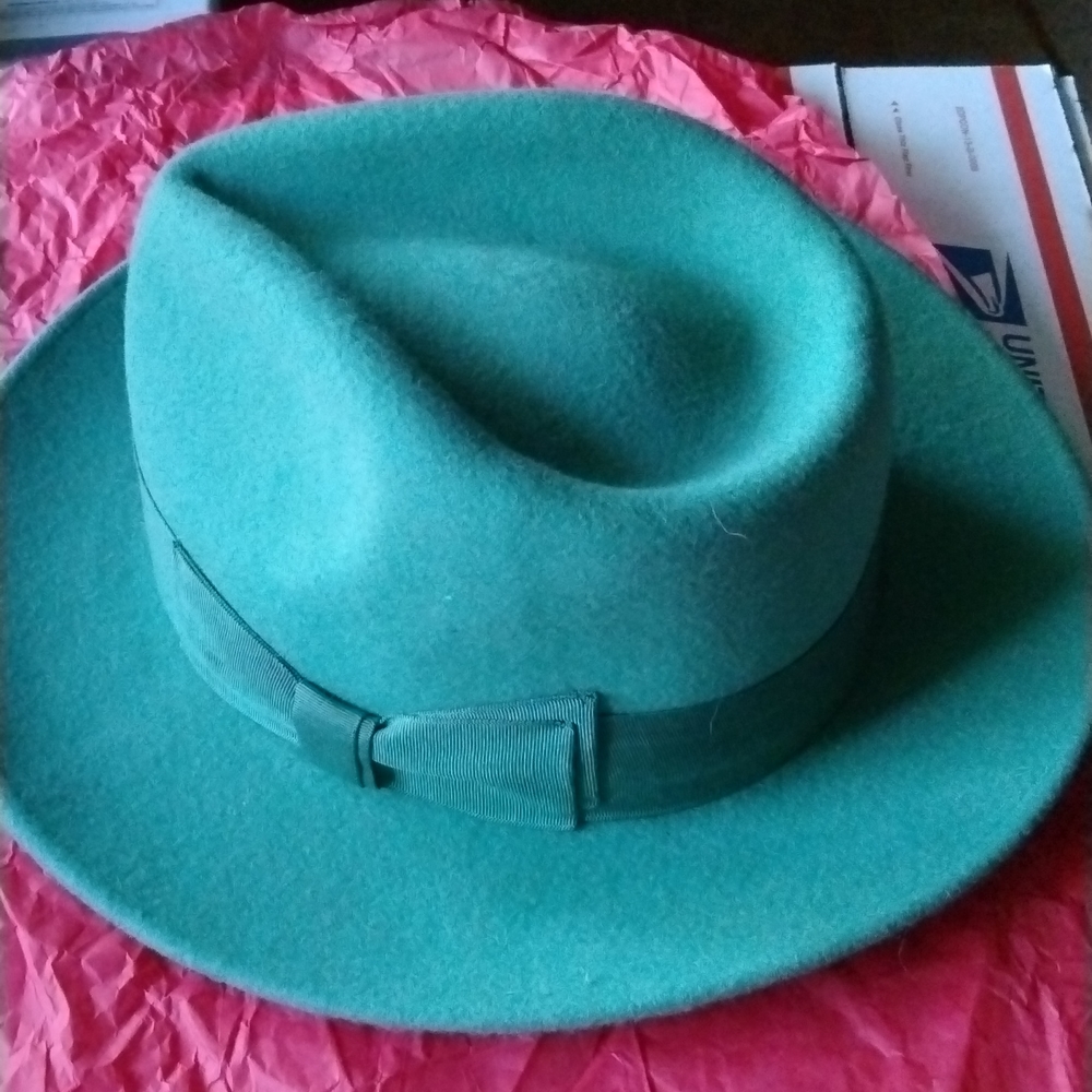 Stetson Designer  Straw Hat w leather band $34+Fre - Picture 5 of 8